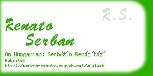 renato serban business card
